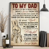 Personalized Poster | To My Dad So Much Of Me Is Made From What I Learned From You | Meaningful Father’s Day Gift