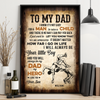 Wrestling Dad To My Dad I Know It's Not Easy | Personalized Poster Gift For Dad
