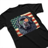 Newfoundland Patriotic US Flag T-Shirt - Cute Dog Sunglasses Shirt