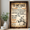Wrestling Dad To My Dad I Know It's Not Easy | Personalized Poster Gift For Dad