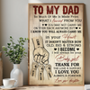 Personalized Poster | To My Dad So Much Of Me Is Made From What I Learned From You | Meaningful Father’s Day Gift