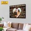 You Are My Missing Piece | Personalized Canvas Gift For Couple