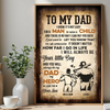 Softball Dad To My Dad I Know It's Not Easy | Personalized Poster Gift For Dad