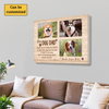 Personalized Dog Dad Canvas - Custom Photo Wall Art Decor