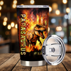 Personalized Tumbler | Papasaurus Papa Saurus Dinosaur American Flag | Father’s Day Gift for Dad, Grandpa, Papa