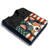 Papillon Patriotic US Flag T-Shirt - Cute Dog Sunglasses Shirt