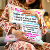 Personalized Square Pillow | To My Granddaughter I Hugged This Soft Pillow | Gift for Granddaughter from Grandma or Grandpa