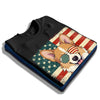 Pembroke Welsh Corgi Patriotic US Flag T-Shirt - Cute Dog Sunglasses Shirt