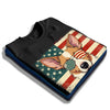 Podengo Portuguese Patriotic US Flag T-Shirt - Cute Dog Sunglasses Shirt