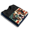 St Bernard Patriotic US Flag T-Shirt - Cute Dog Sunglasses Shirt