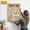 Personalized Poster | To My Dad So Much Of Me Is Made From What I Learned From You | Meaningful Father’s Day Gift
