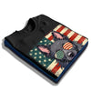 Schipperke Patriotic US Flag T-Shirt - Cute Dog Sunglasses Shirt