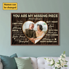 Personalized Poster | You Are My Missing Piece | Romantic Wall Art Gift for Couples