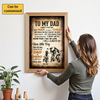 Sportbike Dad To My Dad I Know It's Not Easy | Personalized Poster Gift For Dad