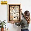 Wrestling Dad To My Dad I Know It's Not Easy | Personalized Poster Gift For Dad
