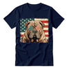 Shar Pei Patriotic US Flag T-Shirt - Cute Dog Sunglasses Shirt