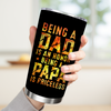 Personalized Tumbler | Papasaurus Papa Saurus Dinosaur American Flag | Father’s Day Gift for Dad, Grandpa, Papa
