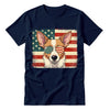 Patriotic Podengo Portuguese Dog Sunglasses US Flag 4th Of July T-Shirt