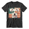 Sealyham Terrier Patriotic US Flag T-Shirt - Cute Dog Sunglasses Shirt