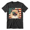 Pekingese Patriotic US Flag T-Shirt - Cute Dog Sunglasses Shirt