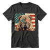 Shar Pei Patriotic US Flag T-Shirt - Cute Dog Sunglasses Shirt