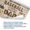 My Favorite Baseball Player Calls Me Dad | Personalized Poster Gift For Dad