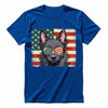 Schipperke Patriotic US Flag T-Shirt - Cute Dog Sunglasses Shirt
