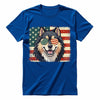 Tibetan Mastiff Patriotic US Flag T-Shirt - Cute Dog Sunglasses Shirt