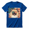 Pekingese Patriotic US Flag T-Shirt - Cute Dog Sunglasses Shirt