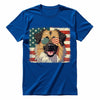 Leonberger Patriotic US Flag T-Shirt - Cute Dog Sunglasses Shirt
