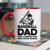 Baseball Dad Mug - Cool Coffee Cup Gift for Father - Accent - 11oz