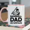 Baseball Dad Mug - Cool Coffee Cup Gift for Father - Accent