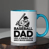 Baseball Dad Mug - Cool Coffee Cup Gift for Father - Accent