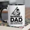 Baseball Dad Mug - Cool Coffee Cup Gift for Father - Accent