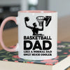 Basketball Dad Mug - Cool Coffee Cup Gift for Father - Accent