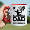 Basketball Dad Mug - Cool Coffee Cup Gift for Father - Accent