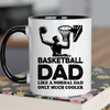 Basketball Dad Mug - Cool Coffee Cup Gift for Father - Accent