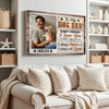 Custom Photo Dog Dad Canvas - Personalized Wall Art Decor