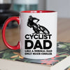 Cyclist Dad Mug - Cool Coffee Cup Gift for Father - Accent - 11oz