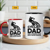 Cyclist Dad Mug - Cool Coffee Cup Gift for Father - Accent