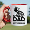 Cyclist Dad Mug - Cool Coffee Cup Gift for Father - Accent