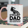 Cyclist Dad Mug - Cool Coffee Cup Gift for Father - Accent