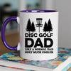 Disc Golf Dad Mug - Cool Coffee Cup Gift for Father - Accent
