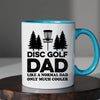 Disc Golf Dad Mug - Cool Coffee Cup Gift for Father - Accent
