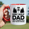 Disc Golf Dad Mug - Cool Coffee Cup Gift for Father - Accent
