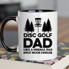 Disc Golf Dad Mug - Cool Coffee Cup Gift for Father - Accent
