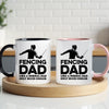 Fencer Dad Mug - Cool Coffee Cup Gift for Father - Accent