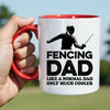 Fencer Dad Mug - Cool Coffee Cup Gift for Father - Accent