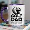 Golfer Dad Mug - Cool Coffee Cup Gift for Father - Accent