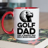 Golfer Dad Mug - Cool Coffee Cup Gift for Father - Accent - 11oz